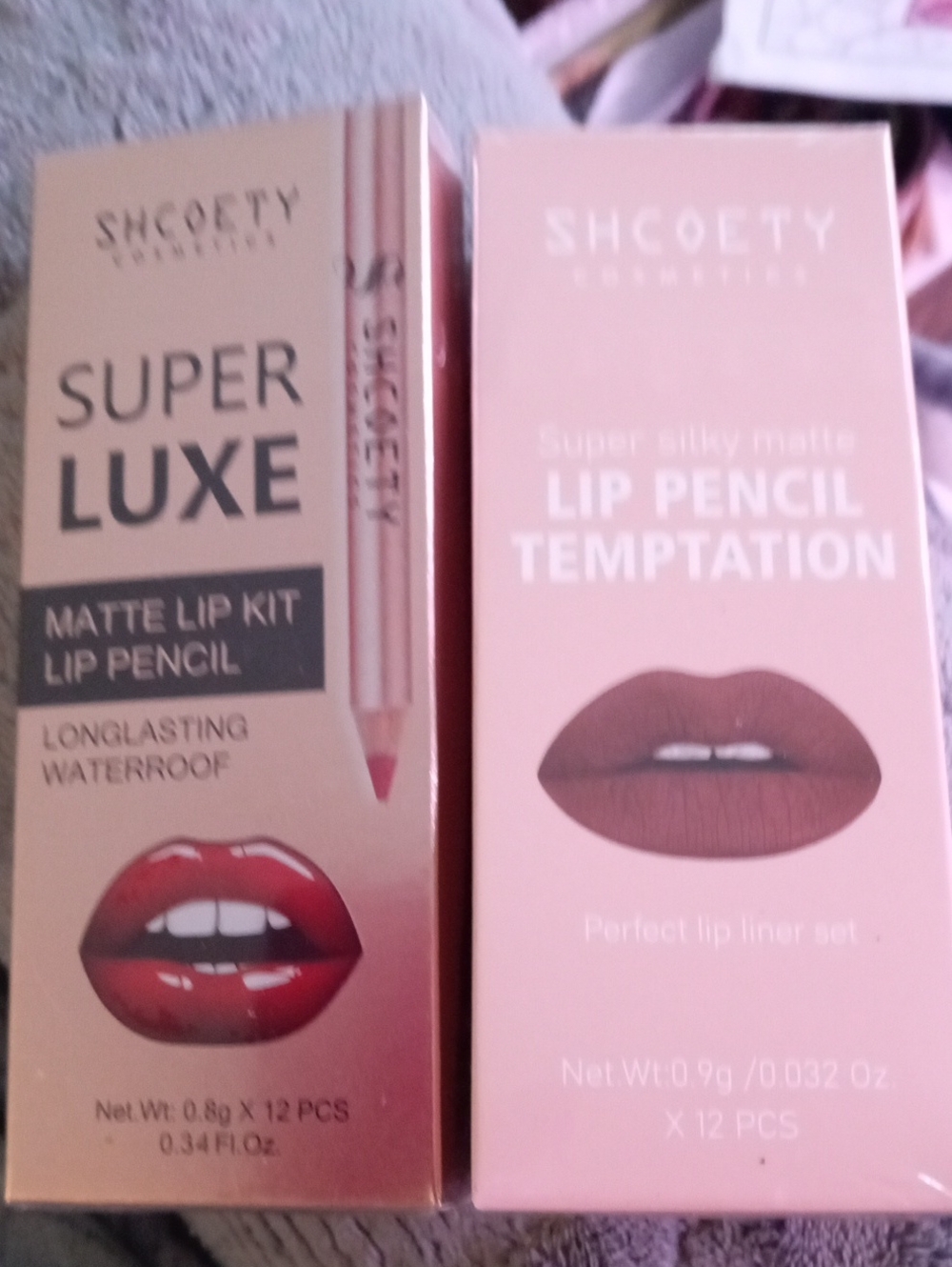 SHCOETY COSMETICS 2 BOX SET LIP PENCILS